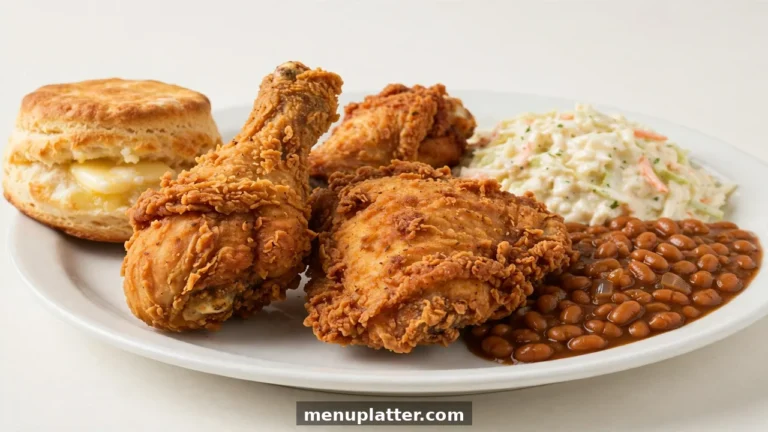 Gus's World Famous Fried Chicken menu with prices