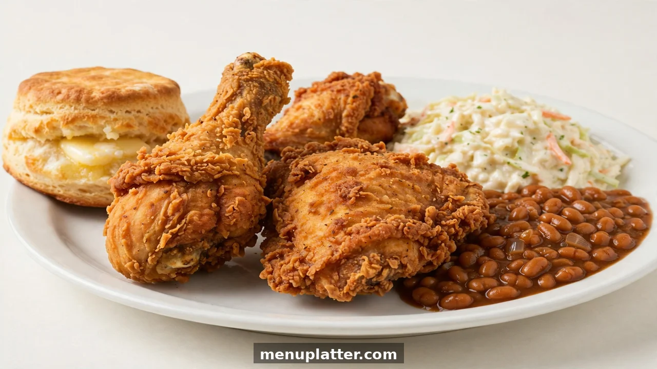 Gus's World Famous Fried Chicken menu with prices
