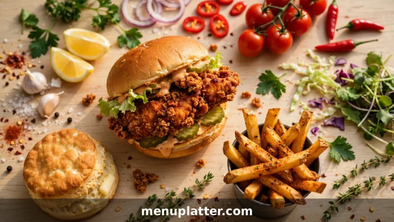 Fried chicken restaurant menus with prices