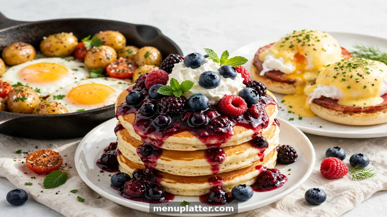 Wildberry Pancakes menu with prices